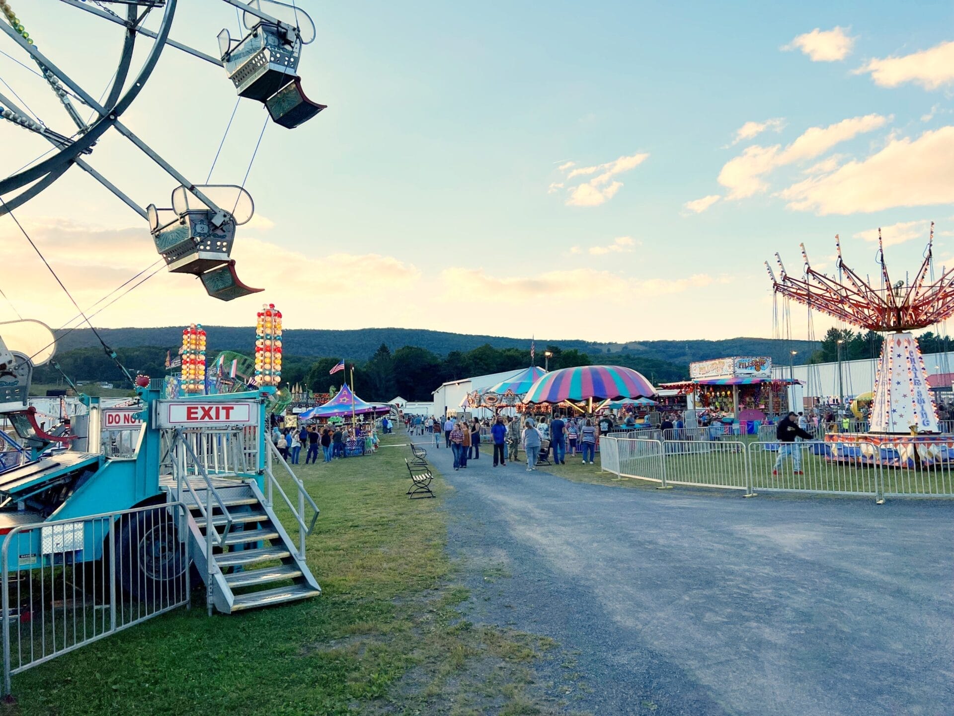 Amusements and rides at the Highland County Fair - Monterey, Virginia